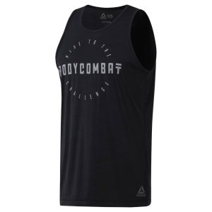 Reebok LES MILLS BODYCOMBAT Muskelshirt Herren - Schwarz - DE 579-LTF